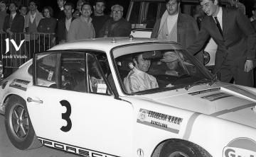 José María Palomo-Pepe Adell (Porsche 911R). Rallye Barcelona-Andorra 1969 / Foto: Jordi Viñals